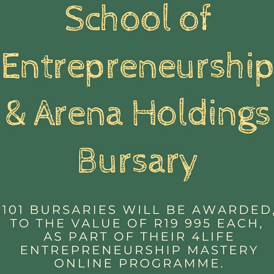 2023 School of Entrepreneurship Arena Holdings Bursary